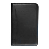 Classic Black Leather Legal Size Padfolio with Zipper